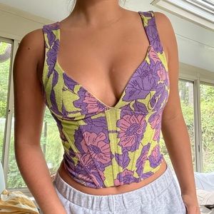 Zara multicolored corset top!